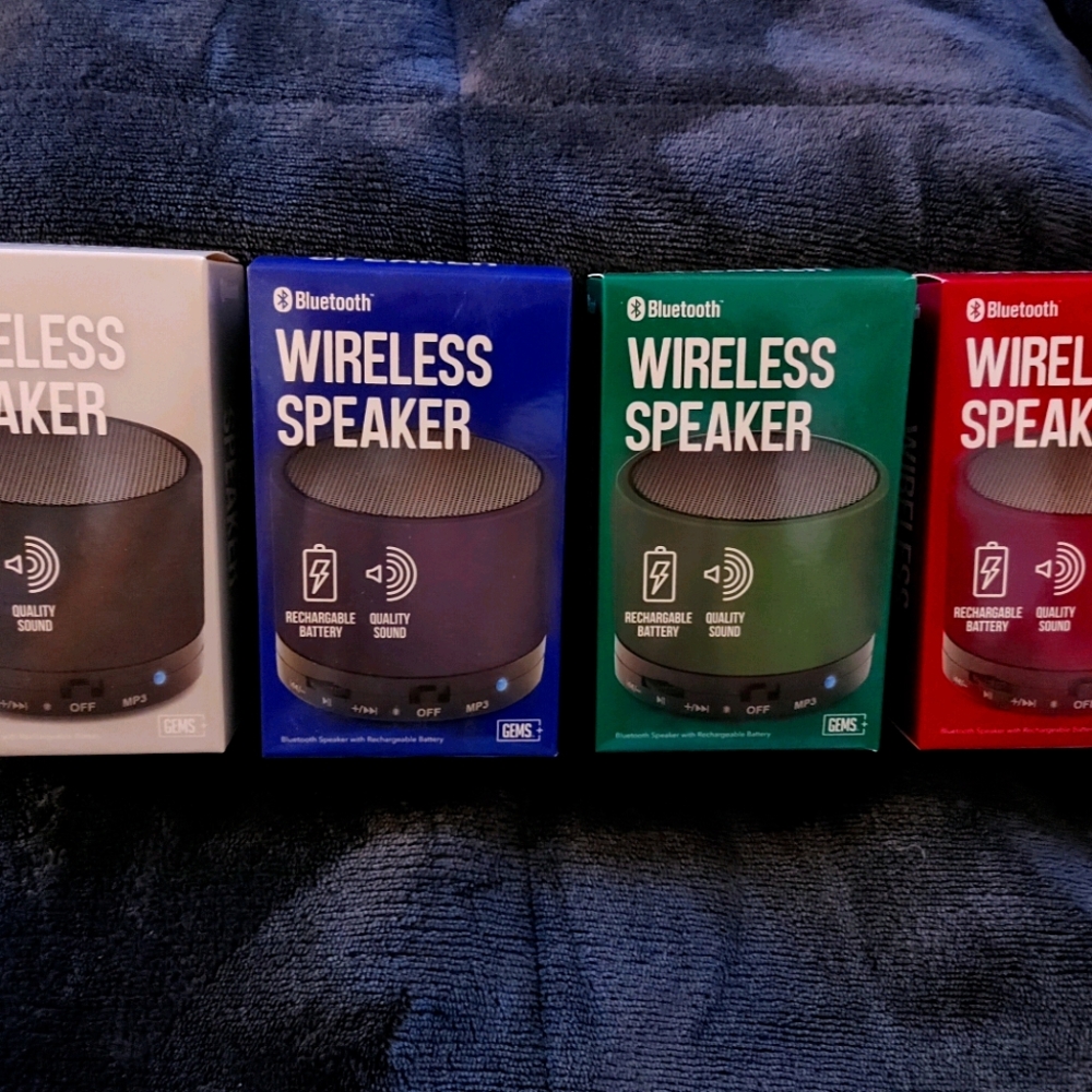 Bluetooth wireless rechargeable speakers